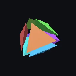 Recorded render of 16-cell from signed axes