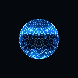 Recorded render of Hexagon shield with travelling pulses