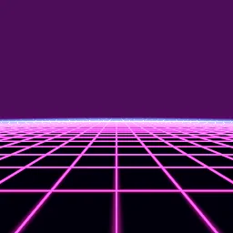 Recorded render of Scrolling neon grid floor