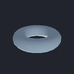 Recorded render of NURBS surfaces with exact sphere and torus