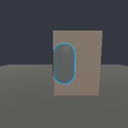 Recorded render of X-ray silhouette where an object is hidden