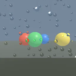 Recorded render of Rain on a window with running drops