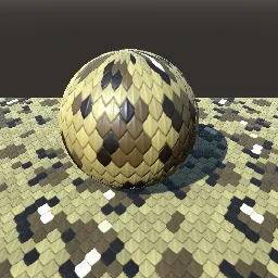 Recorded render of Keeled snake scales with body patterns