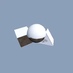 Recorded render of Snow cover on upward-facing surfaces