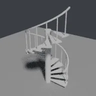 Recorded render of Spiral staircase generator