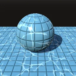 Recorded render of Water caustics traced onto a pool floor